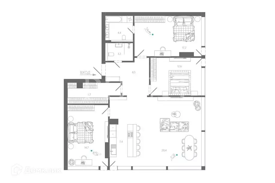 Продаётся 4-к квартира, 103 м - Фото 0