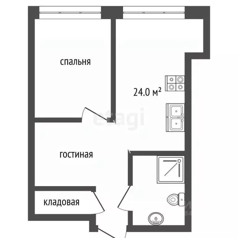1-к кв. Краснодарский край, Геленджик Горная ул., 15А (51.0 м) - Фото 2