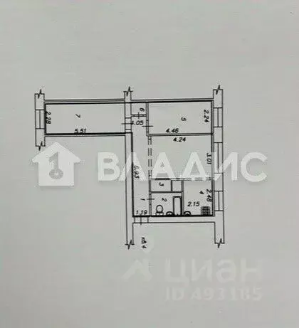 3-к кв. Владимирская область, Владимир ул. Усти-на-Лабе, 2 (55.6 м) - Фото 1