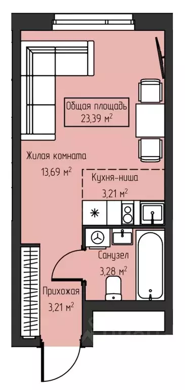 Студия Свердловская область, Екатеринбург Южный жилрайон, Студия Парк ... - Фото 0