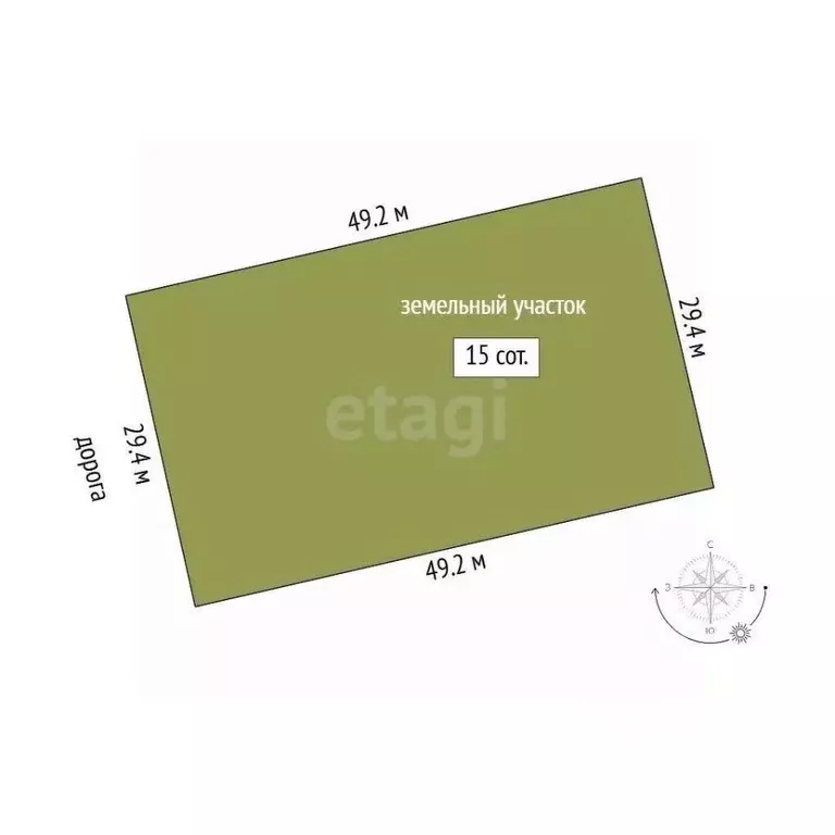 Участок в Свердловская область, Талица Южный-3 мкр,  (15.0 сот.) - Фото 2