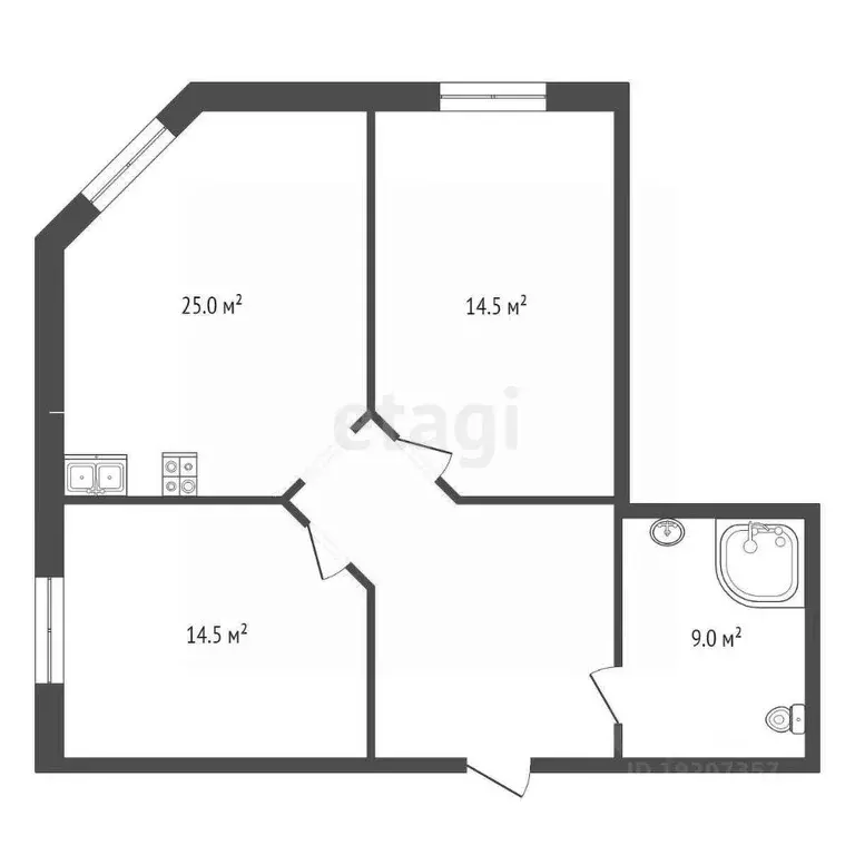 2-к кв. Краснодарский край, Новороссийск ул. Екатерининская, 2 (72.2 ... - Фото 1