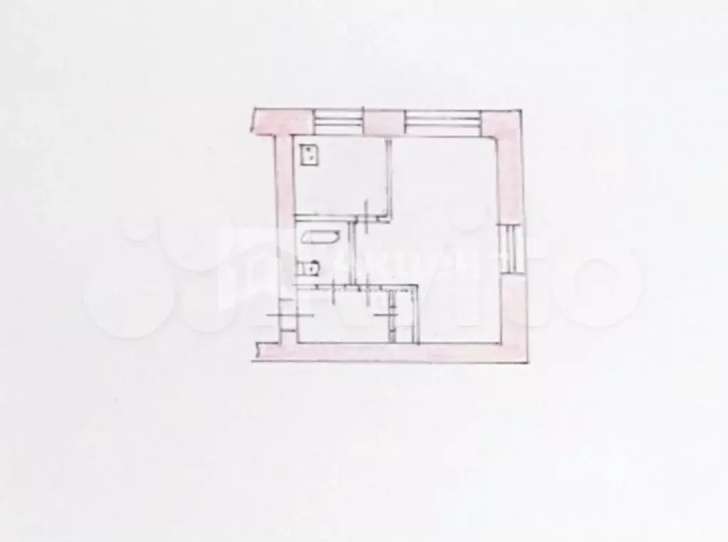 1-к. квартира, 30 м, 4/5 эт. - Фото 0