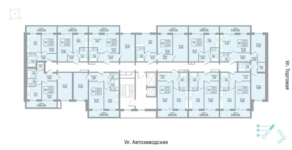 2-комнатная квартира: Пермь, Автозаводская улица, 5к1 (46.8 м) - Фото 2