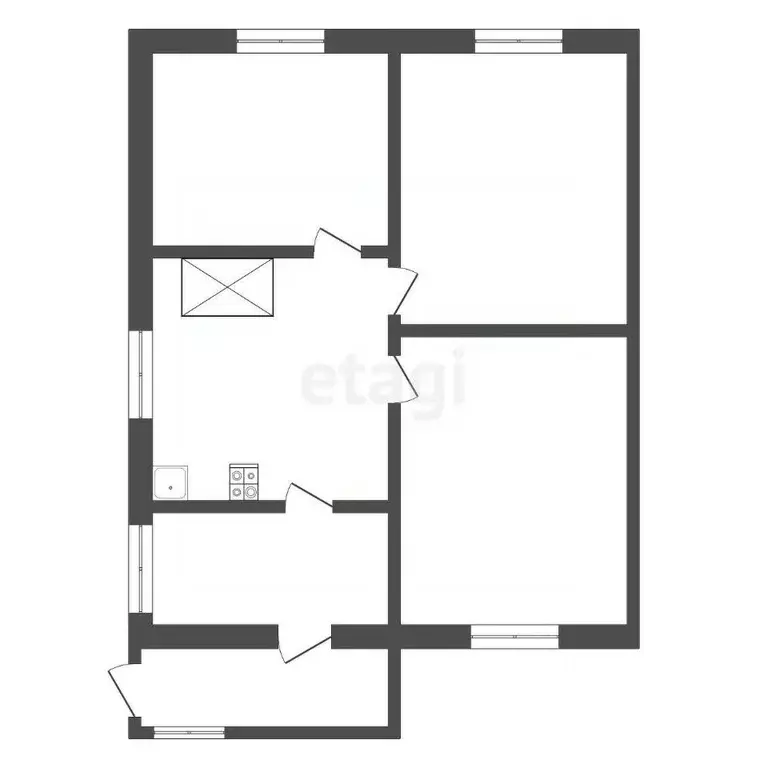 Дом в Хабаровский край, Нанайский район, с. Дубовый Мыс  (66 м) - Фото 2