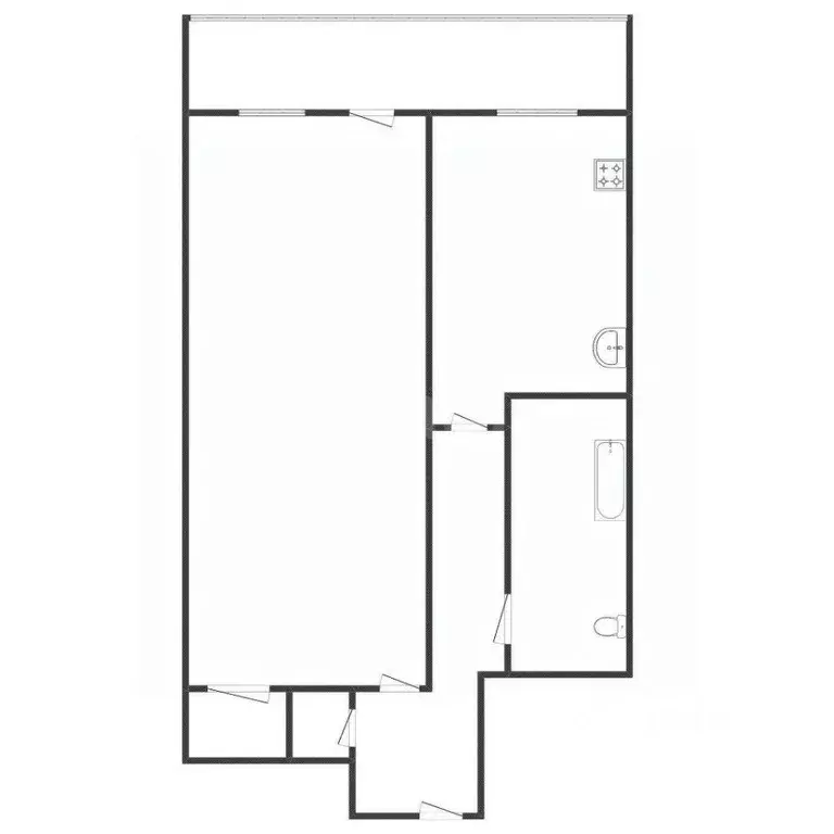 1-к кв. Липецкая область, Липецк Московская ул., 137 (31.8 м) - Фото 2
