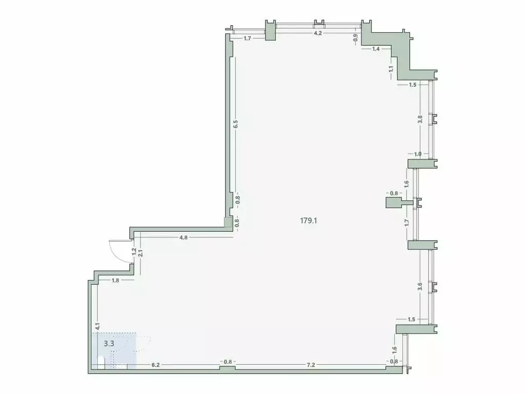 Офис (182.4 м) - Фото 1