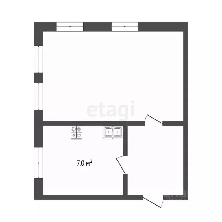 1-к кв. Тюменская область, Ишим ул. Луначарского (34.9 м) - Фото 0