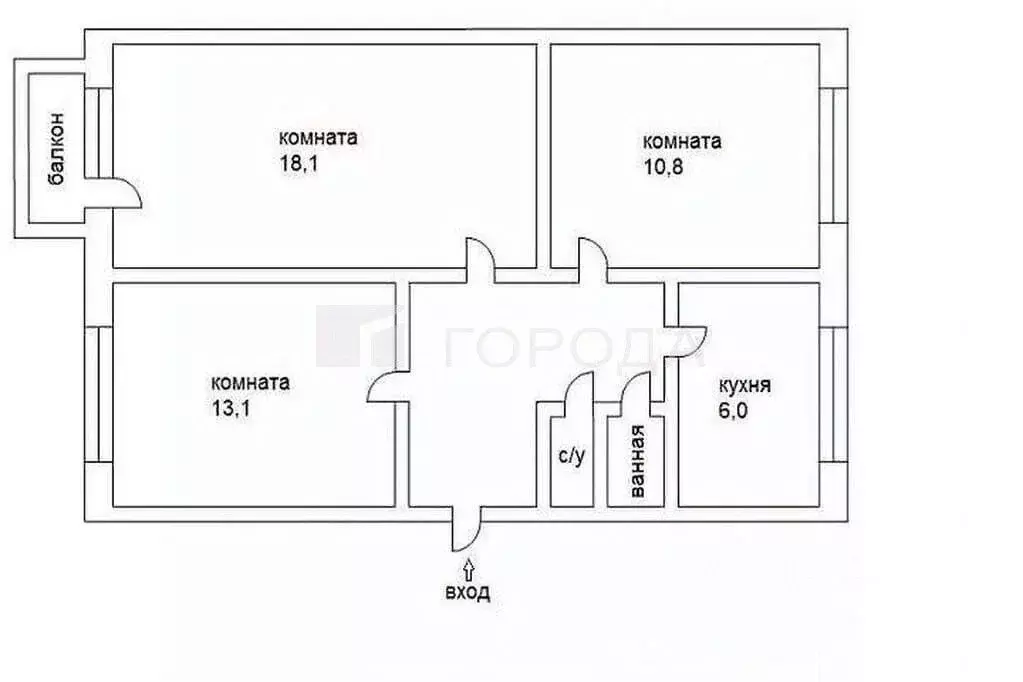 3-к кв. Алтайский край, Новоалтайск ул. Ударника, 27 (63.0 м) - Фото 1