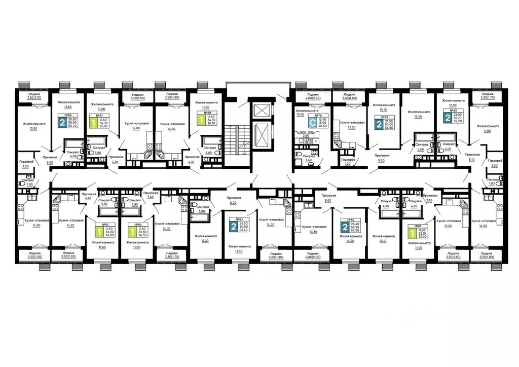 2-к кв. Адыгея, Тахтамукайский район, Яблоновский пгт  (54.5 м) - Фото 2
