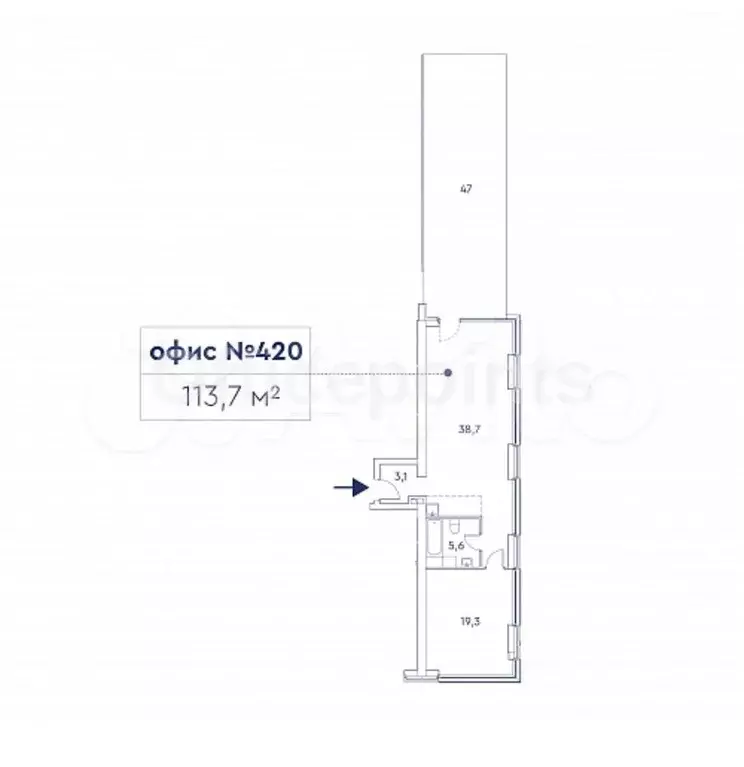 Офис 113.7 кв.м - Фото 0