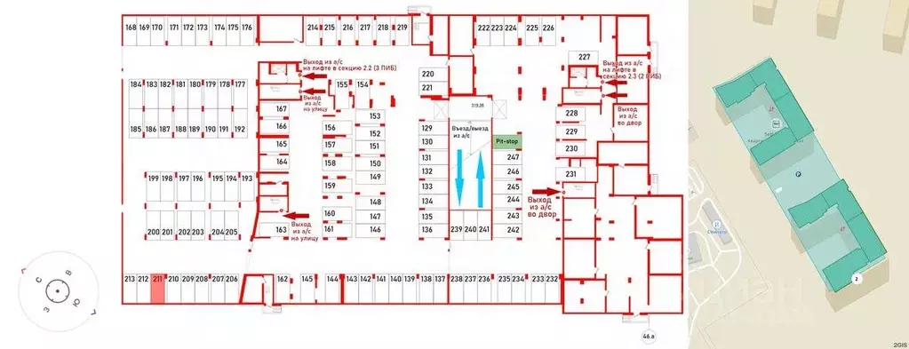 Гараж в Санкт-Петербург Парашютная ул., 71к2 (13 м) - Фото 1