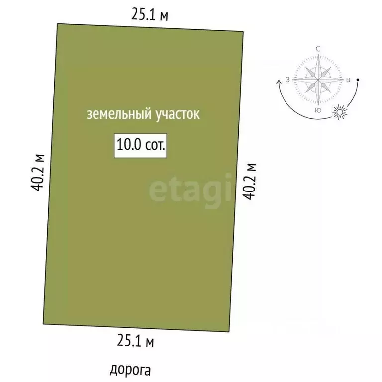 Участок в Тюменская область, Тюмень Салаирский тракт, 6-й км (9.99 ... - Фото 2