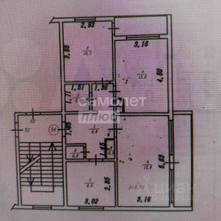 3-к кв. Иркутская область, Иркутск ул. Баумана, 235 (73.1 м) - Фото 2