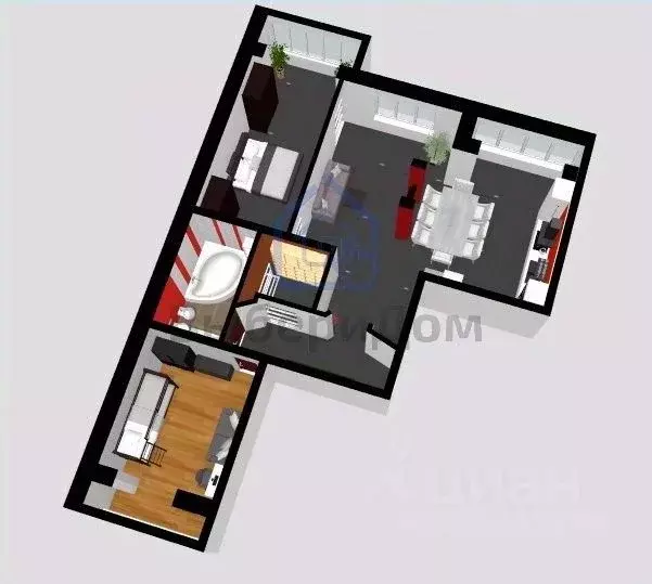 3-к кв. Ивановская область, Иваново ул. 1-я Полевая, 36А (107.0 м) - Фото 2