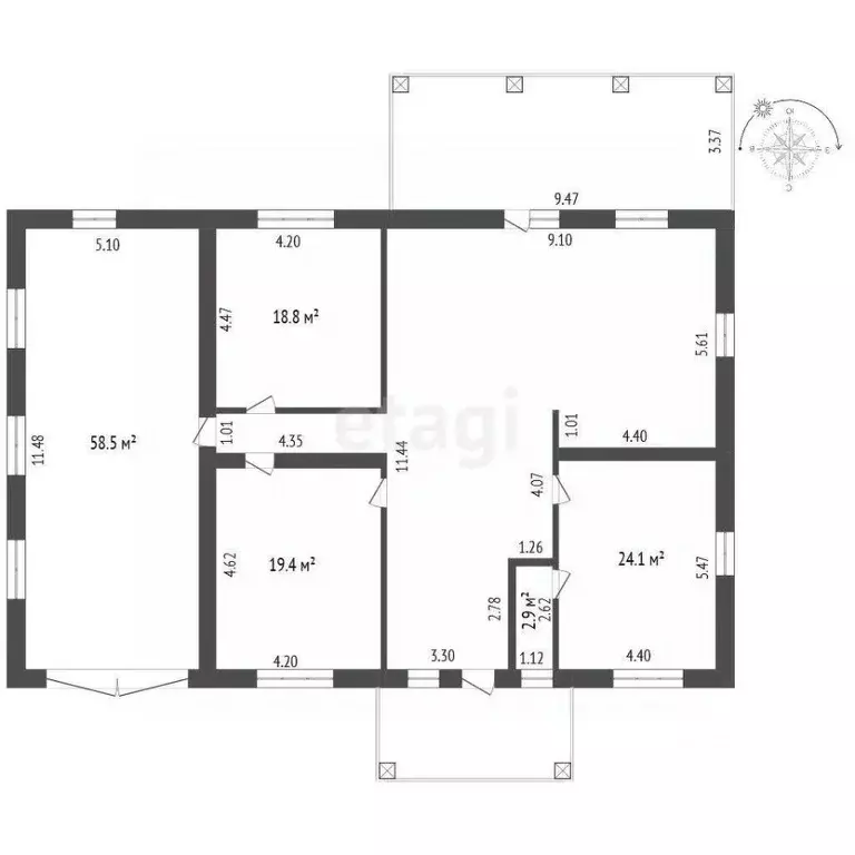 Дом в Калужская область, Калуга городской округ, д. Колюпаново 8 (218 ... - Фото 2