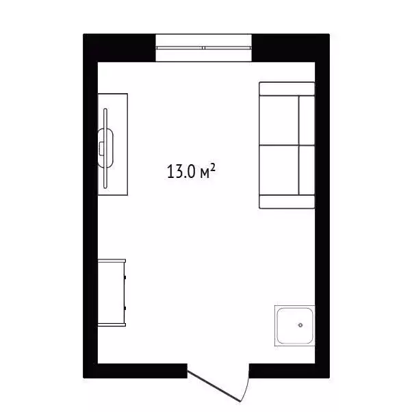 1к в -комнатной квартире (13 м) - Фото 1