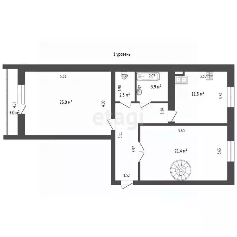 5-к кв. Тамбовская область, Тамбов ул. Чичерина, 14А (151.4 м) - Фото 2