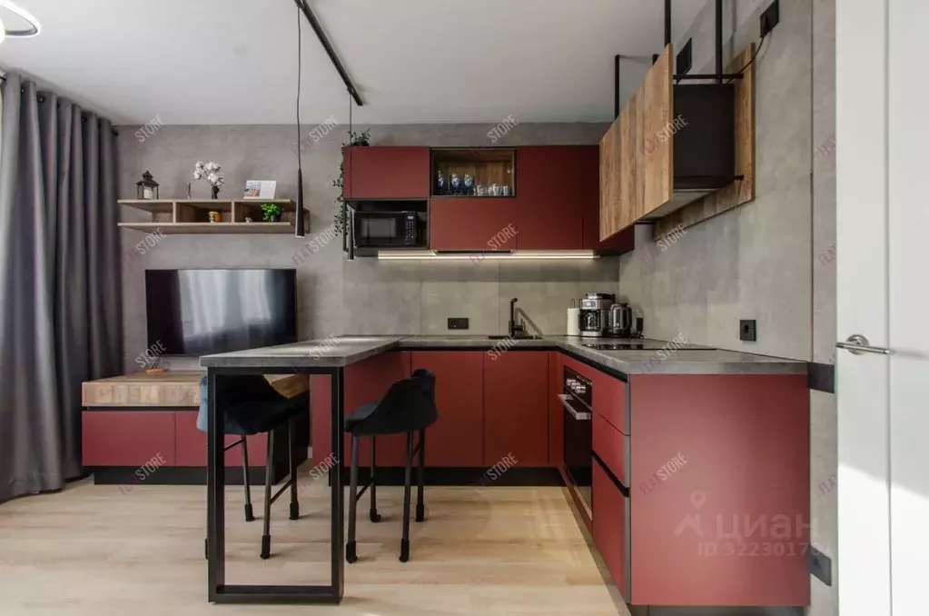 Студия Санкт-Петербург дор. Муринская, 31к2 (22.0 м) - Фото 1