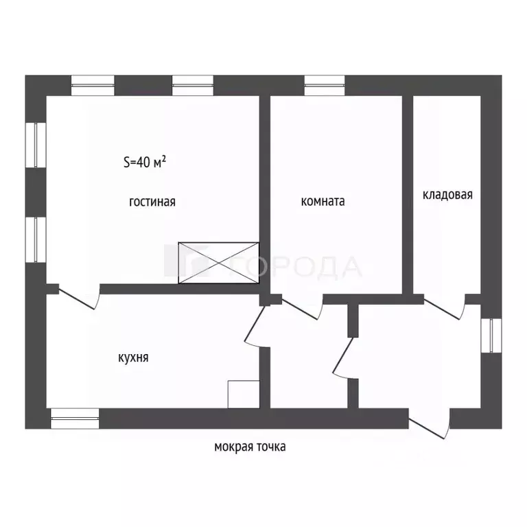 Дом в Кемеровская область, Калтан ул. Гоголя, 18А (40 м) - Фото 2