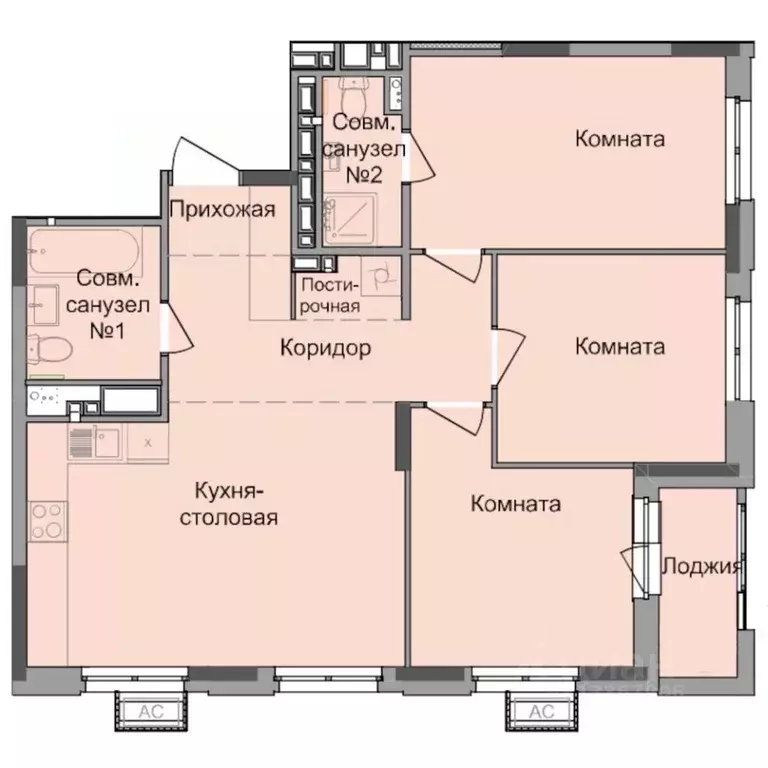 3-к кв. Удмуртия, Ижевск Северо-Западный жилрайон, 4-й мкр, Истории ... - Фото 1