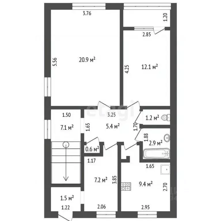 3-к кв. Тюменская область, Ишим ул. Джамбула (68.3 м) - Фото 1