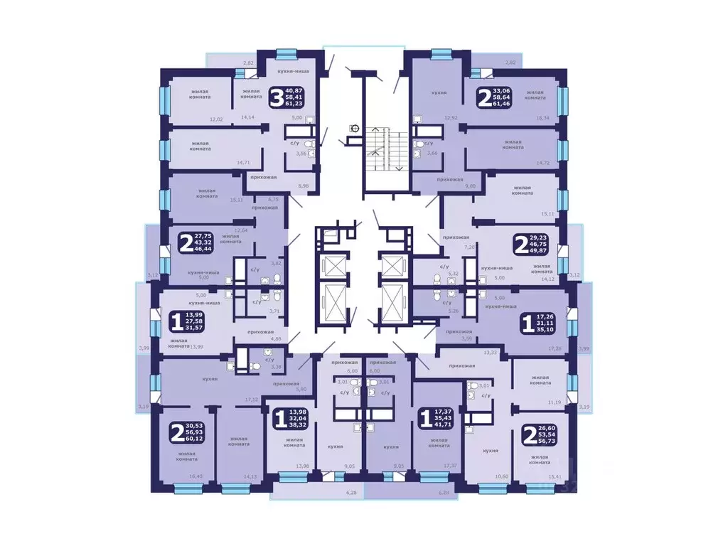 Студия Красноярский край, Красноярск ул. Шевченко, 1 (31.57 м) - Фото 1