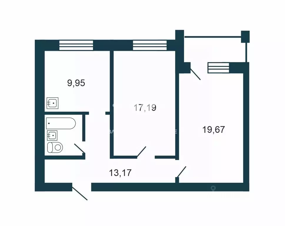 2-к кв. Новосибирская область, Бердск ул. Красная Сибирь, 136 (63.7 м) - Фото 2