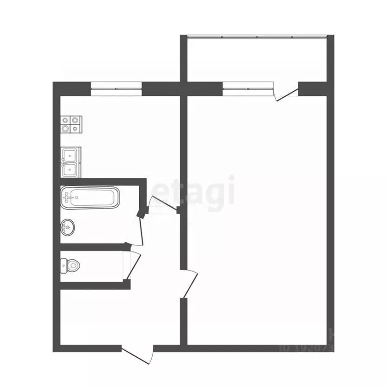 1-к кв. Краснодарский край, Новороссийск ул. Героев Десантников, 23 ... - Фото 2