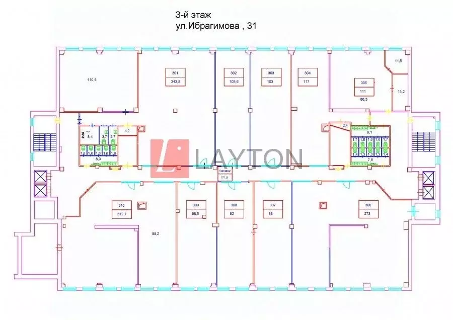 Офис в Москва ул. Ибрагимова, 31 (103 м) - Фото 1