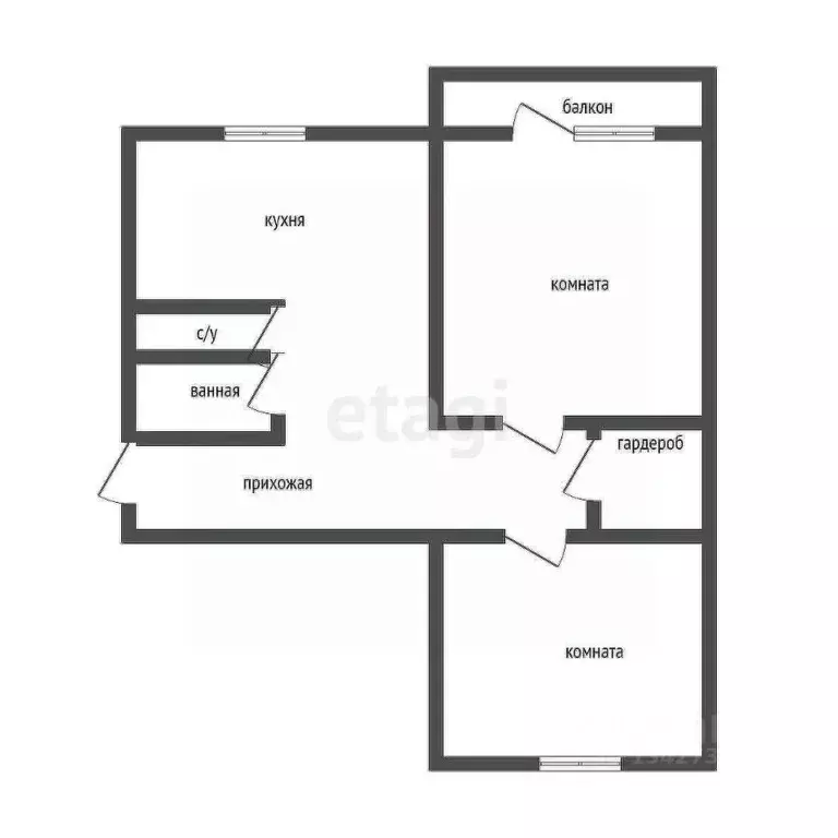 2-к кв. Курганская область, Курган ул. Пугачева, 95А (44.0 м) - Фото 2