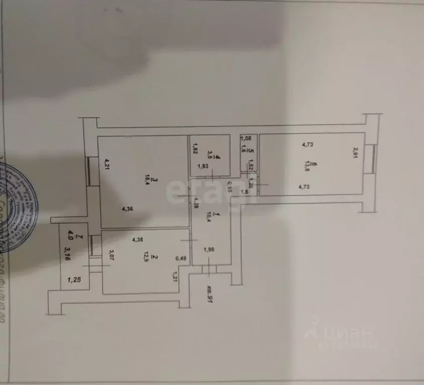 2-к кв. Саратовская область, Энгельс Степная ул., 55 (60.4 м) - Фото 2