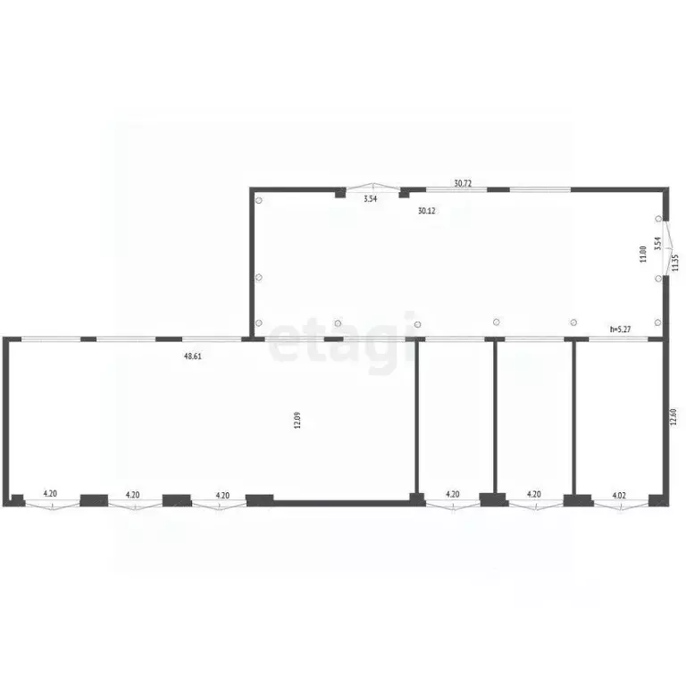 Склад в Коми, Ухта Западная ул., 30/5 (76 м) - Фото 1