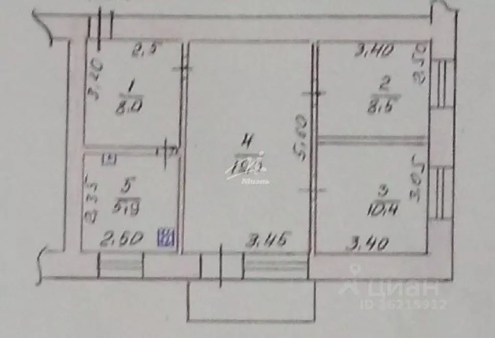 3-к кв. Крым, Бахчисарайский район, с. Железнодорожное ул. Шмелева, 18 ... - Фото 2