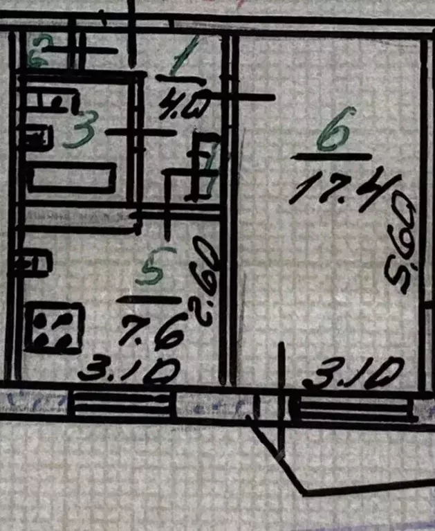 1-к кв. Орловская область, Орел Московское ш., 166 (33.1 м) - Фото 2