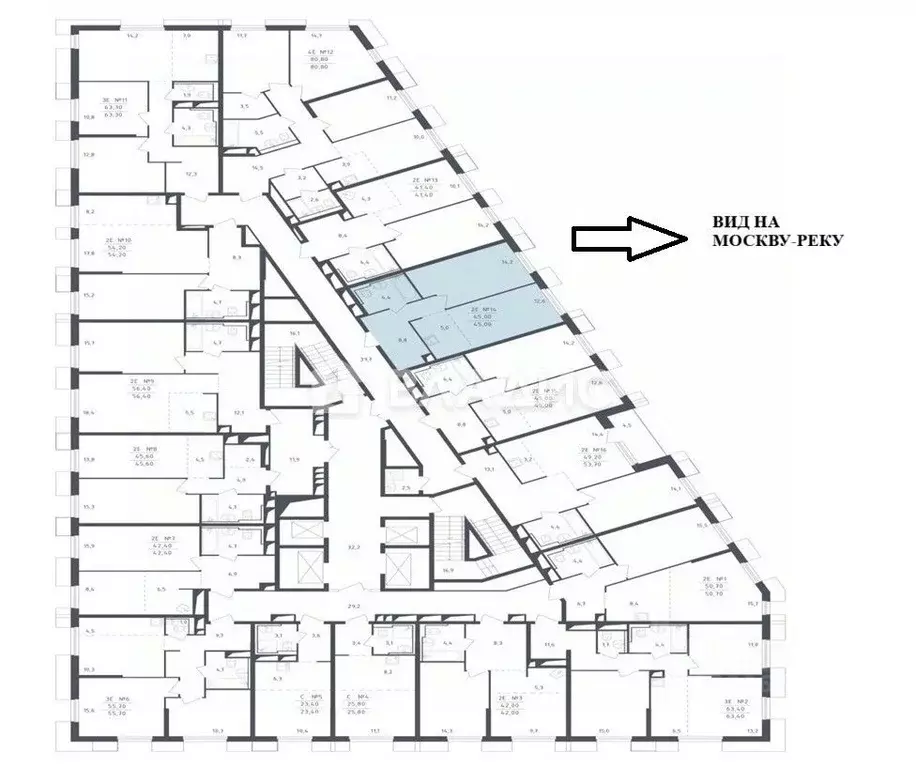 1-к кв. Московская область, Красногорск Спутник жилой комплекс, 19 ... - Фото 2