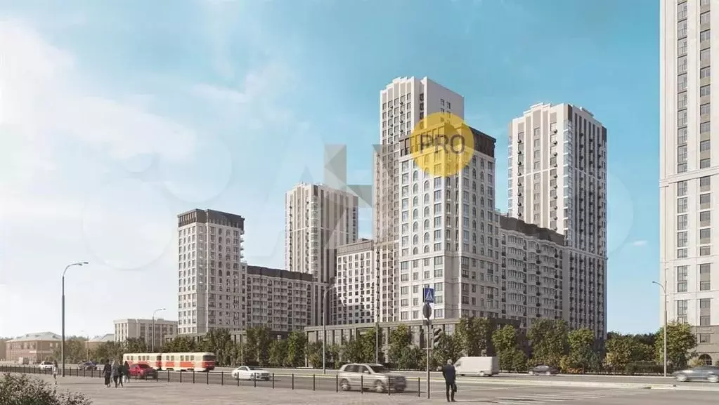1-к. квартира, 53,8 м, 19/23 эт. - Фото 1