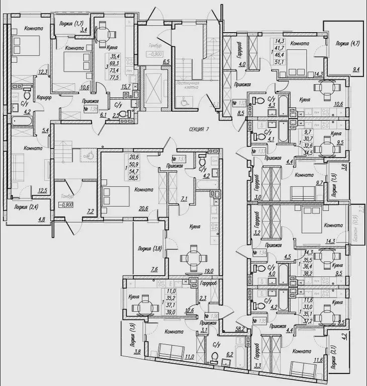 1-к кв. Калининградская область, Пионерский  (35.1 м) - Фото 2