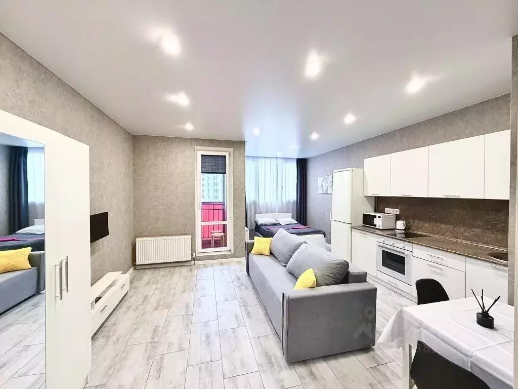 1-к кв. Татарстан, Казань ул. Аметьевская магистраль, 16к1 (40.0 м) - Фото 2