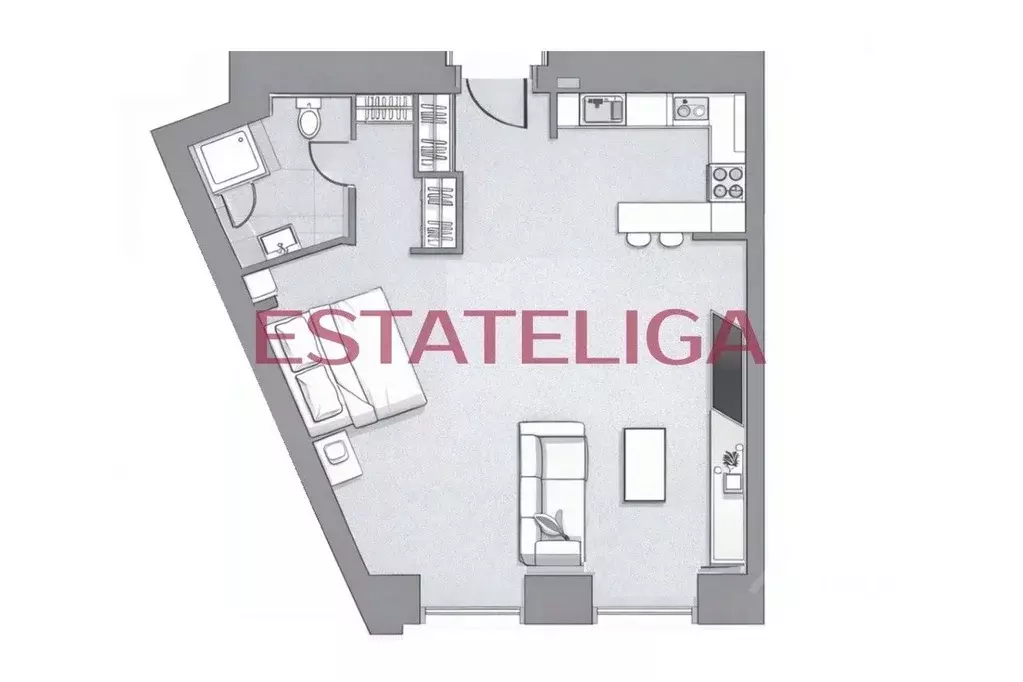 Студия Москва ул. Петровка, 26С3 (40.0 м) - Фото 2