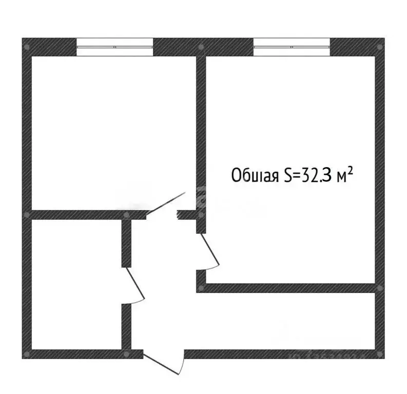 1-комнатная квартира: Барнаул, улица Сергея Ускова, 22 (32.3 м) - Фото 1
