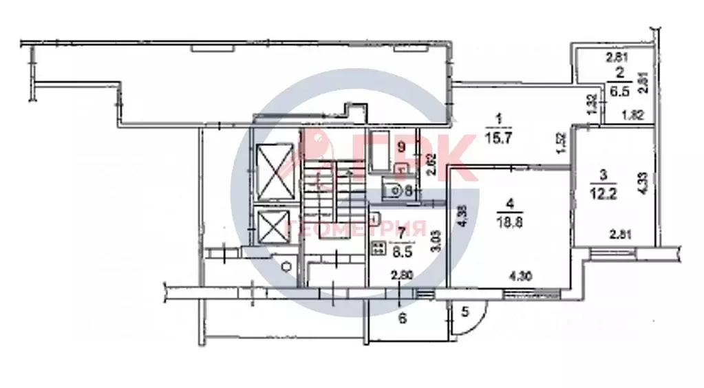 2-к кв. Московская область, Домодедово Северный мкр, ул. Северная, 4 ... - Фото 2