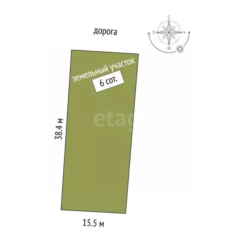 Участок в Крым, Симферопольский район, Мирновское с/пос, с. Белоглинка ... - Фото 2