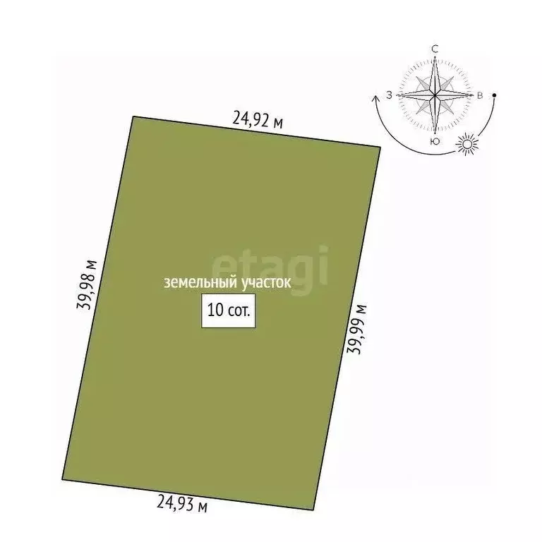 Участок в Амурская область, Благовещенский район, пос. Заречный  (10.0 ... - Фото 2