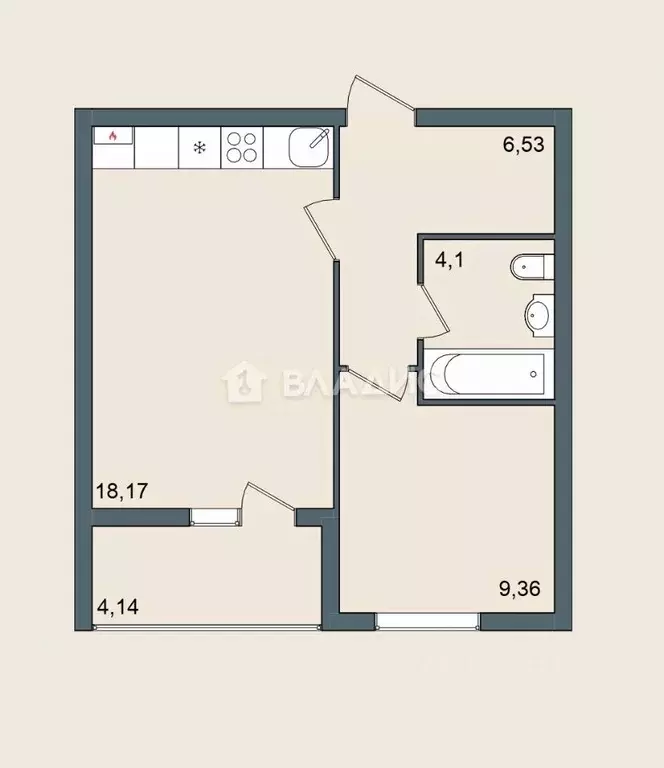 1-к кв. Липецкая область, Елец Александровский мкр, 22 (43.0 м) - Фото 2