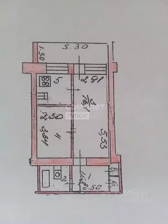 1-к кв. Липецкая область, Липецк ул. Имени Фридриха Энгельса, 1/1 ... - Фото 2