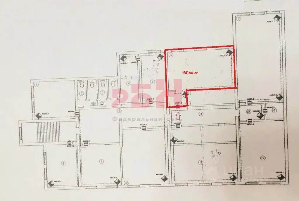Офис в Самарская область, Самара ул. 22-го Партсъезда, 1Б (48 м) - Фото 1