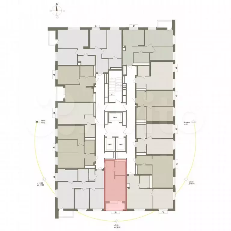 1-к. квартира, 29,5 м, 24/25 эт. - Фото 1