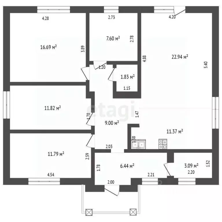 Дом в Башкортостан, Стерлитамакский район, Казадаевский сельсовет, с. ... - Фото 1