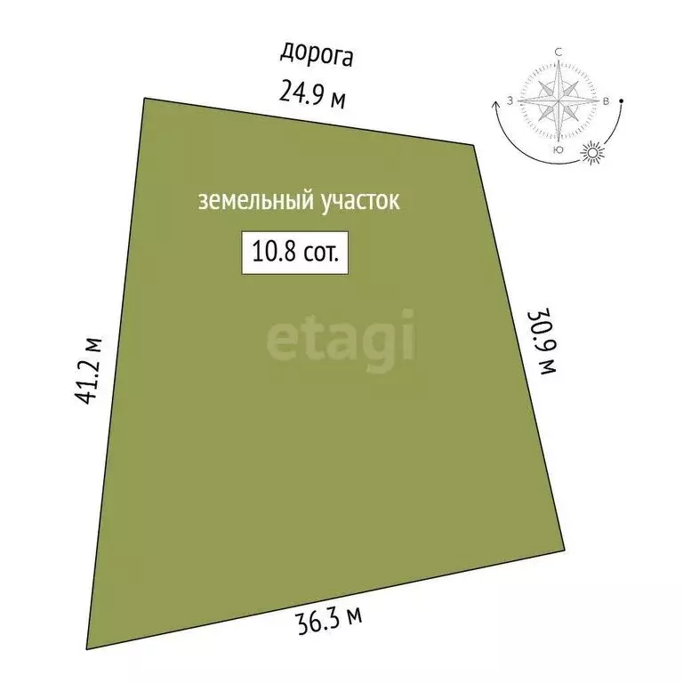 Участок в Тюменская область, Тобольский муниципальный округ, деревня ... - Фото 1